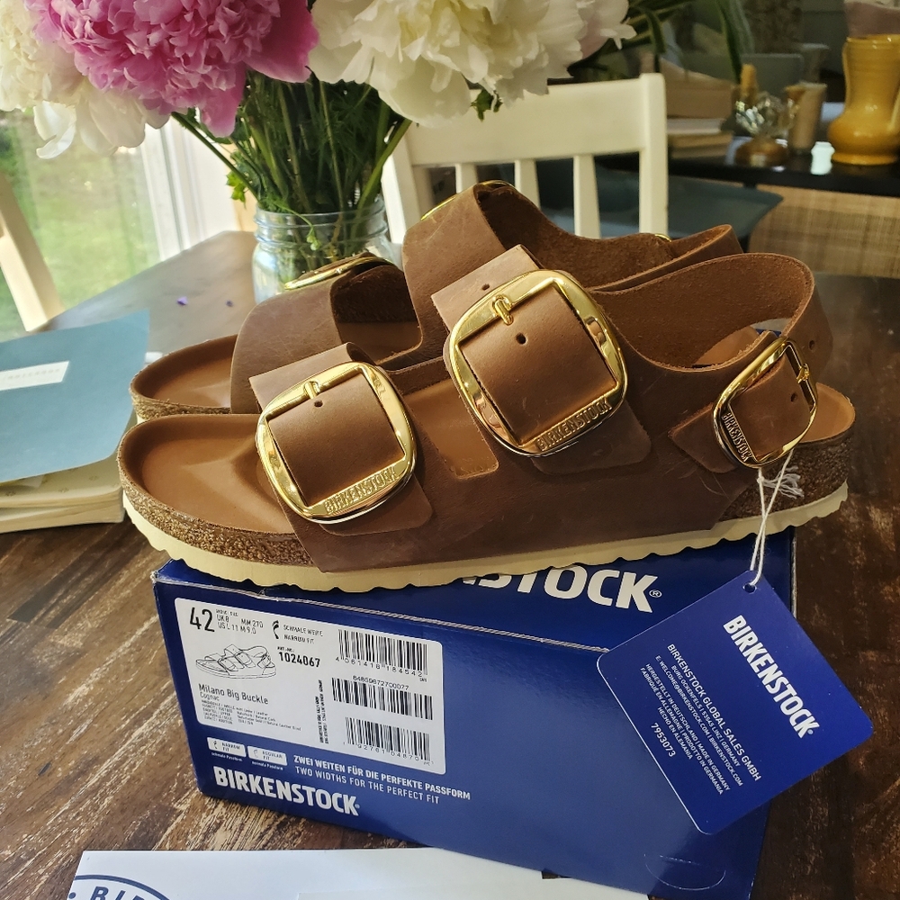 Birkenstock Milano Big Buckle Nwt